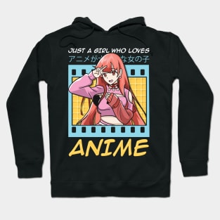 Cute & Funny Just A Girl Who Loves Anime Hoodie